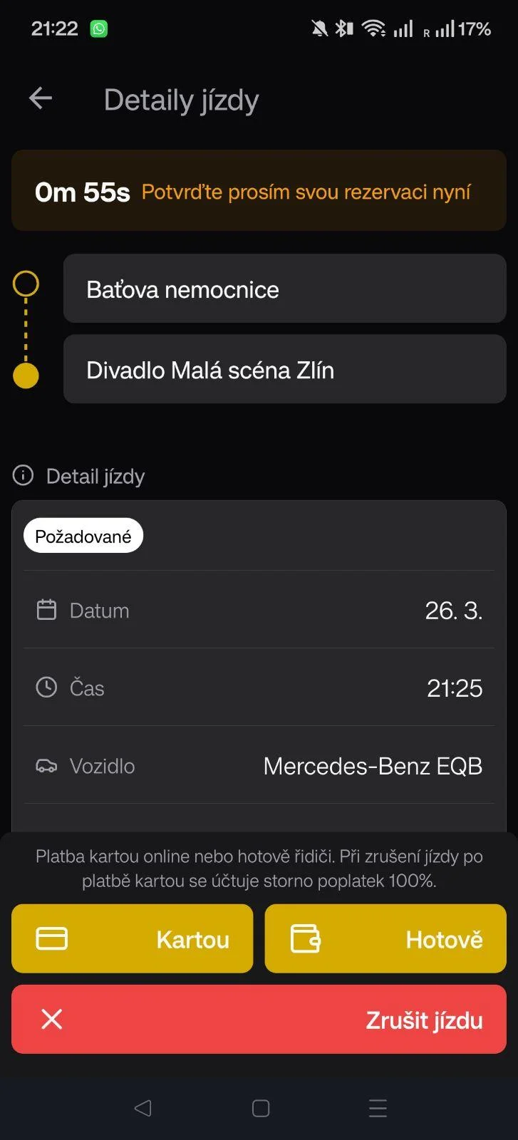 Potvrzení služby