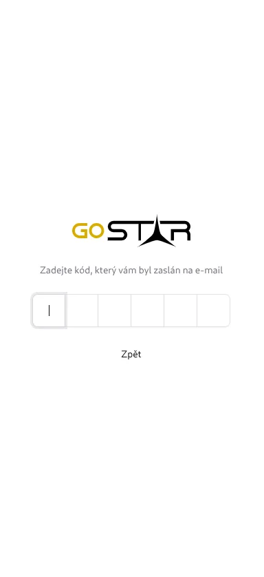 Zadání ověřovacího kódu